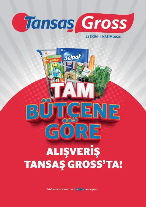 Tansaş Gross - İndirim Broşürü 22 Ekim - 04 Kasım 2026