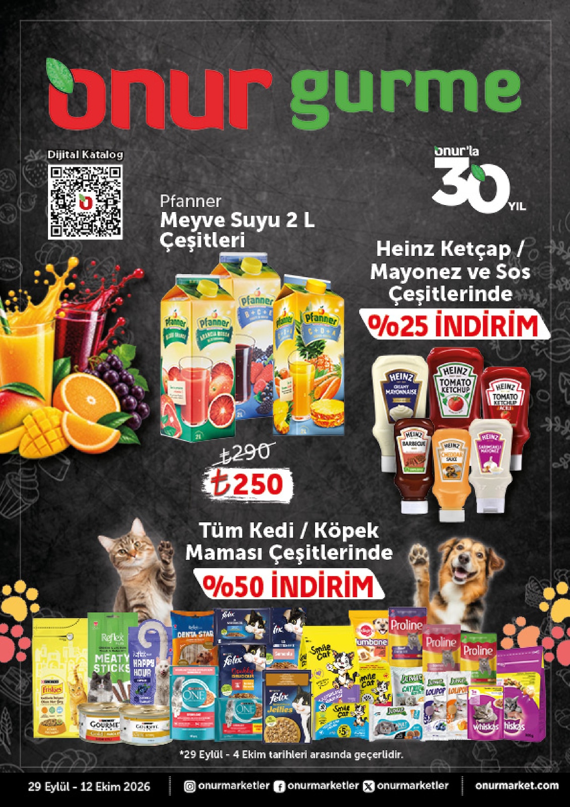 Onur Market 29 Eylül 2026 Gurme İndirim Broşürü
