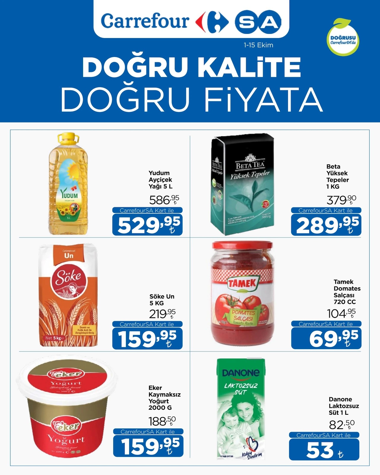 CarrefourSA 1 Ekim 2026 İndirim Broşürü
