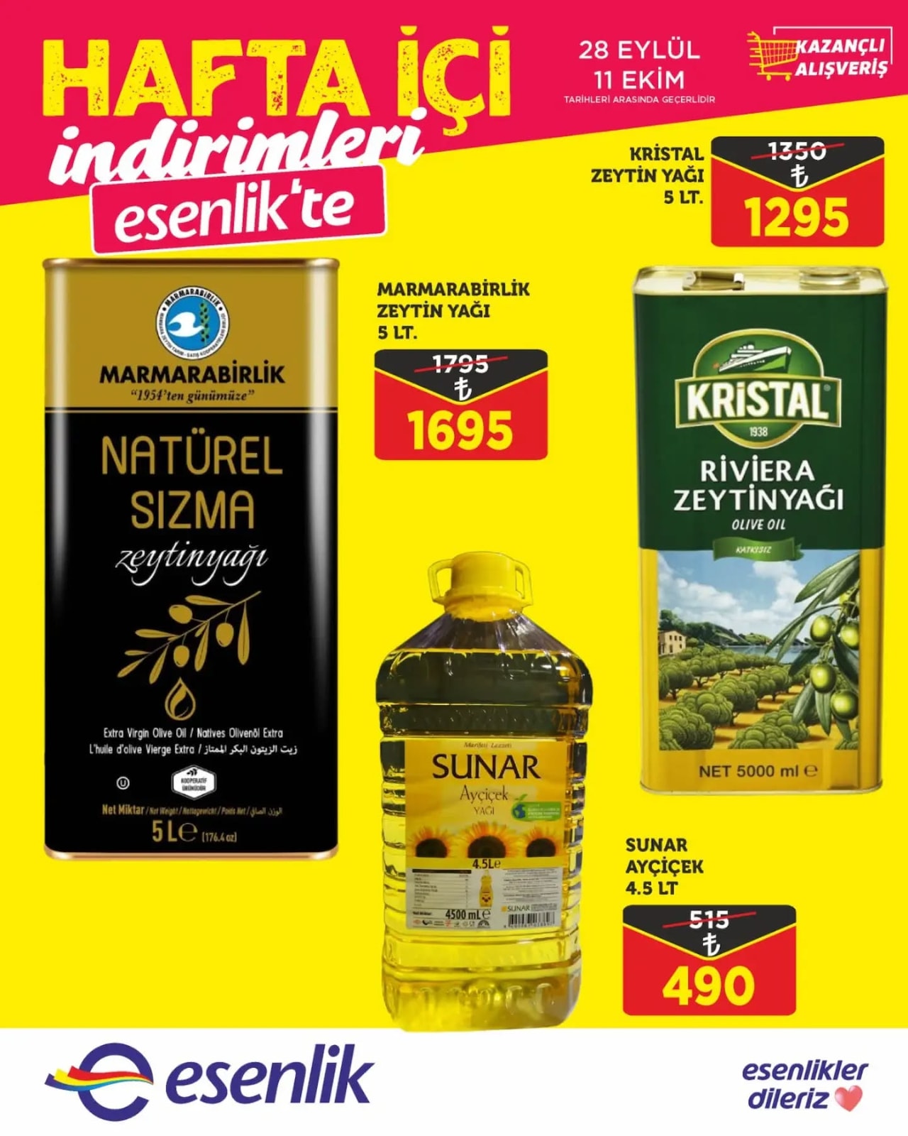 Esenlik 28 Eylül 2026 İndirim Broşürü