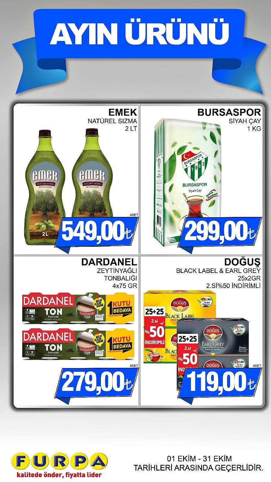 Furpa Market 1 Ekim 2026 İndirimli Ürünler