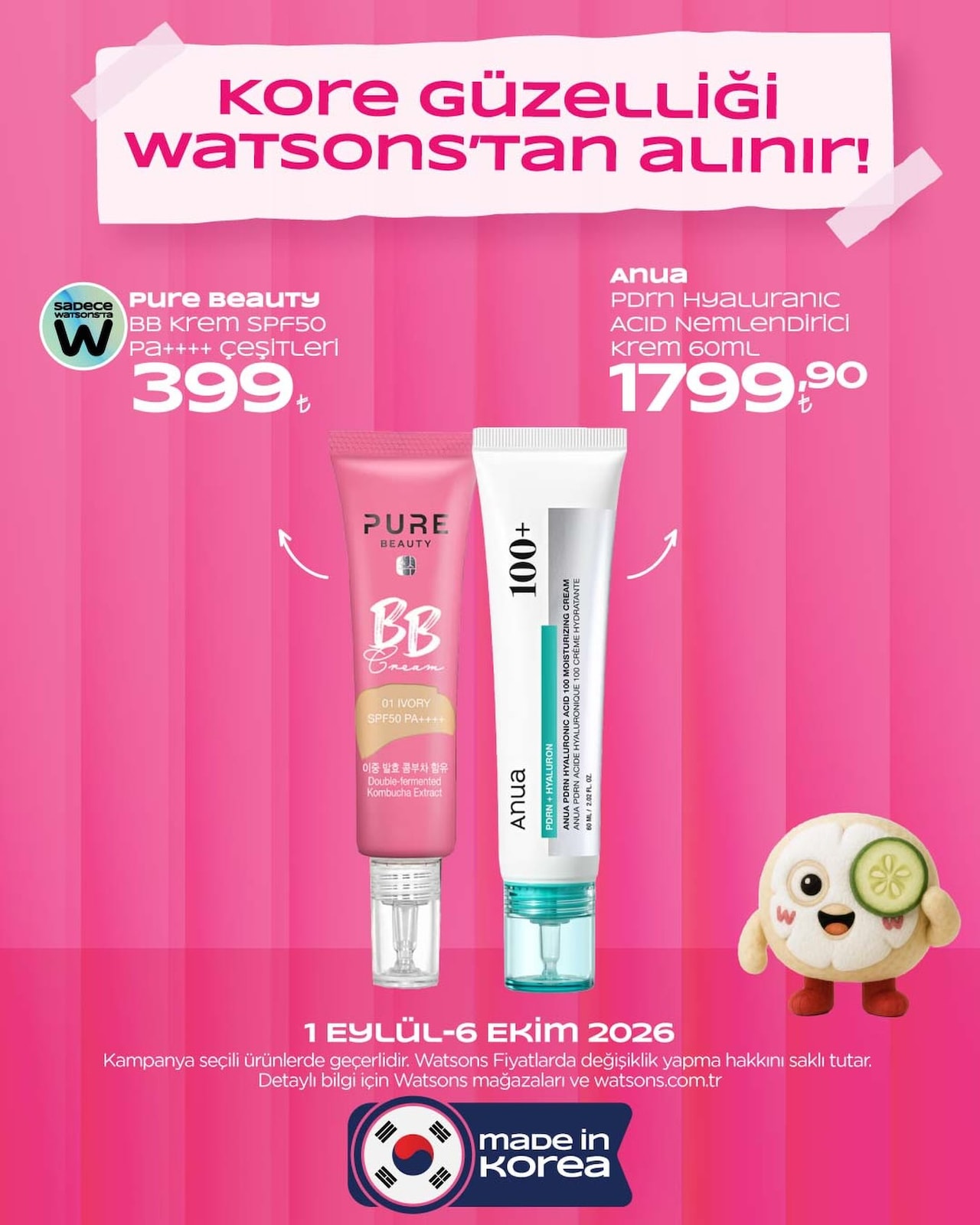 Watsons 1 Eylül 2026 Instagram Post'u