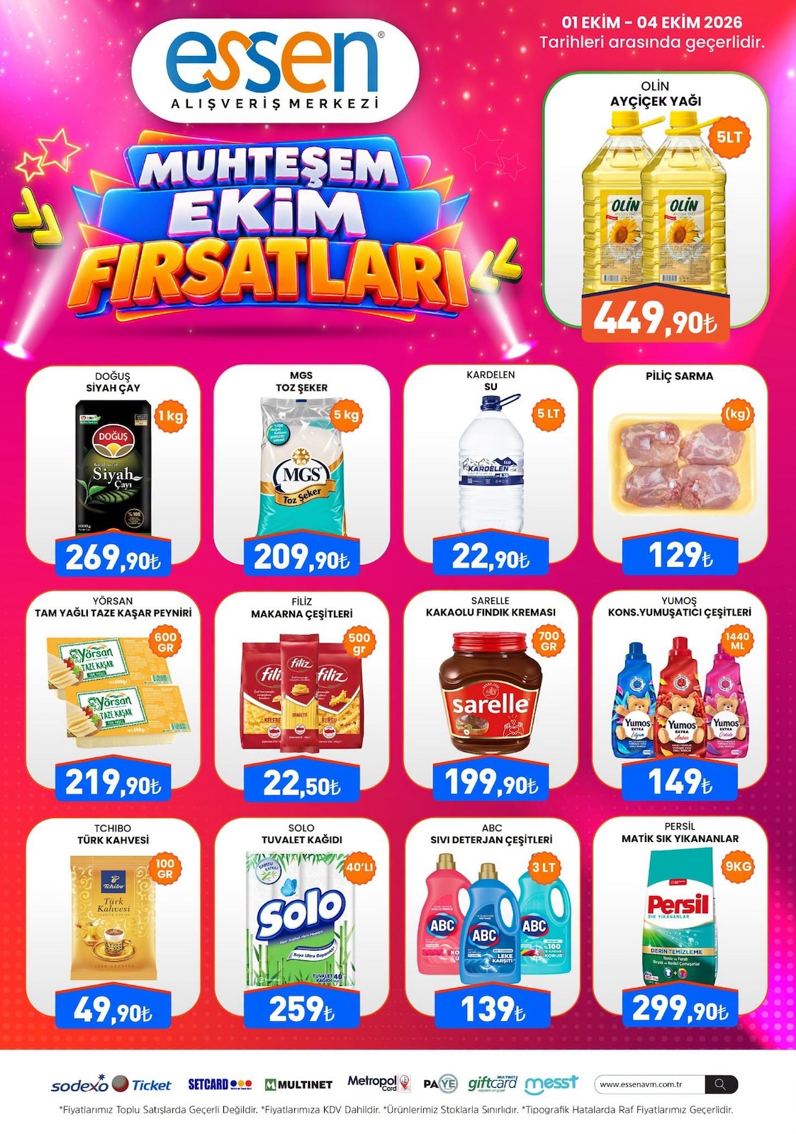 Essen Avm 1 Ekim 2026 İndirim Broşürü