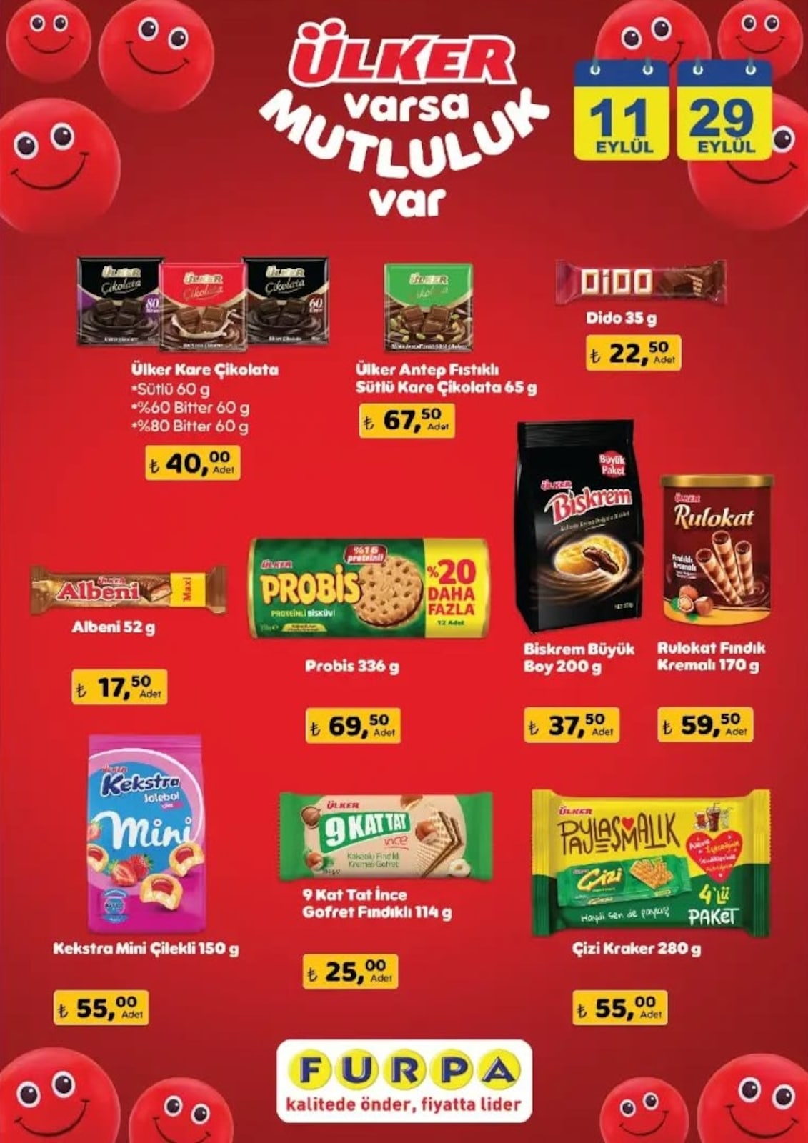 Furpa Market 11 Eylül 2026 İndirimli Ürünler