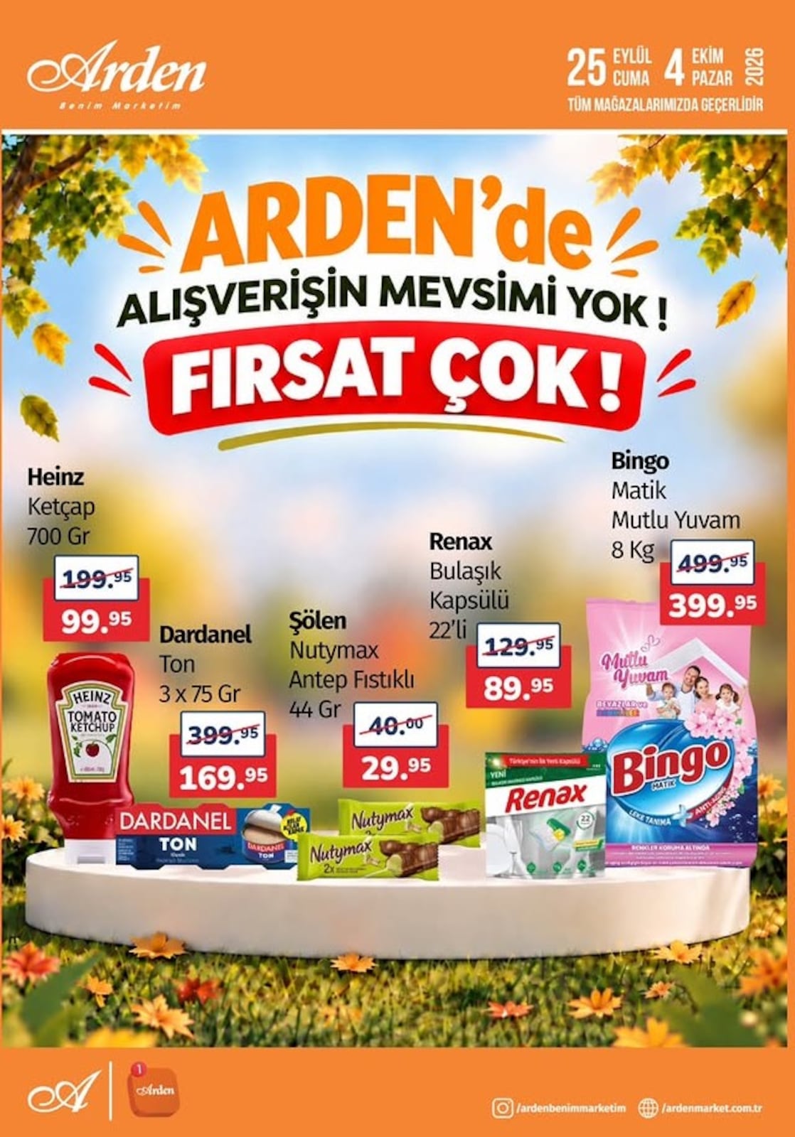 Arden Market 25 Eylül 2026 İndirim Broşürü