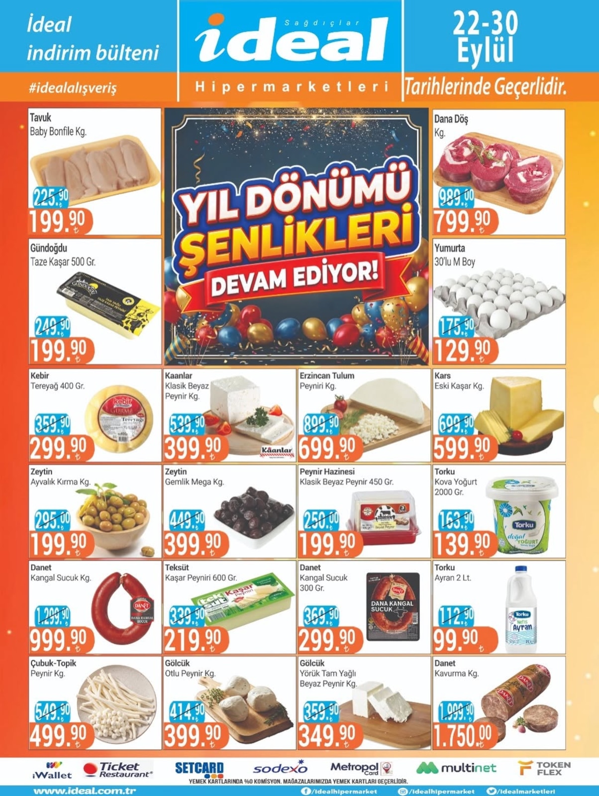 İdeal Market 22 Eylül 2026 İndirim Broşürü
