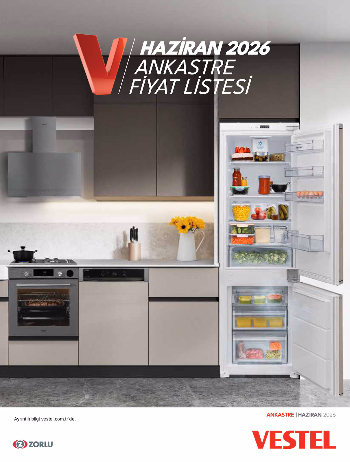 Vestel Eğik Gri Buharlı Lightfry Set