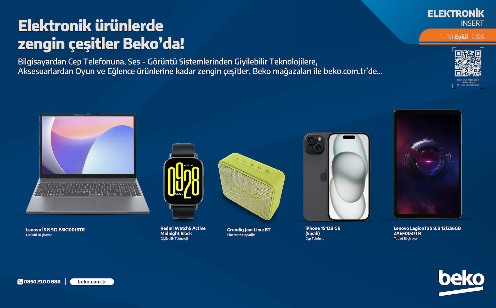 Beko 1 Eylül 2026 Elektronik Broşürü