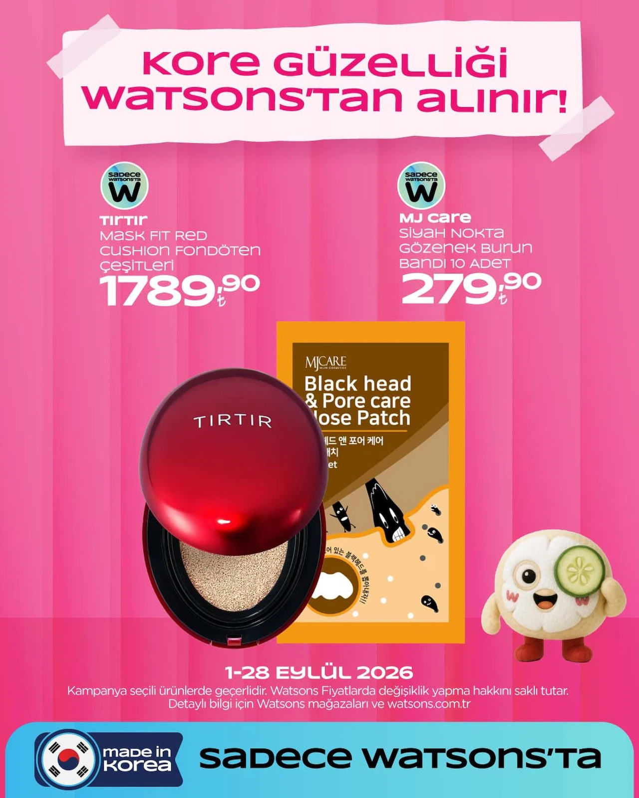 Watsons 1 Eylül 2026 Instagram Post'u