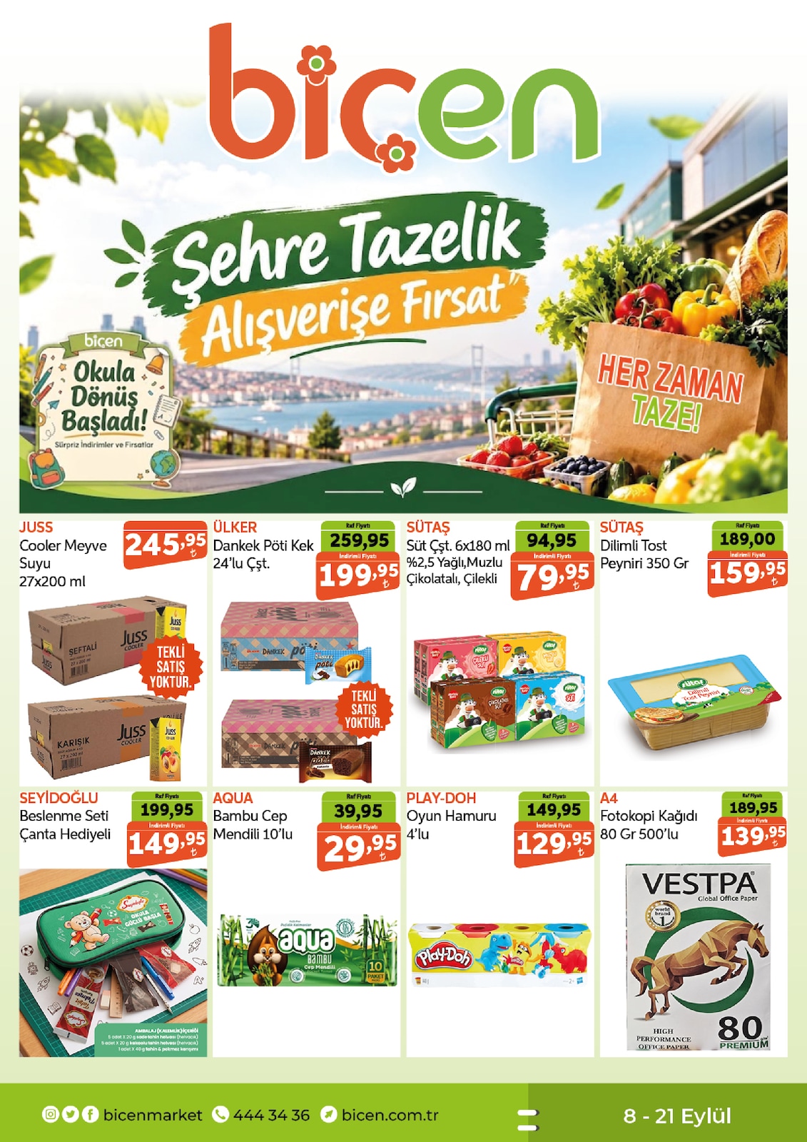 Biçen Market 8 Eylül 2026 İndirim Broşürü