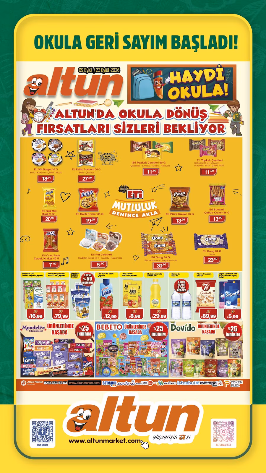 Altun Market 9 Eylül 2026 İndirim Broşürü