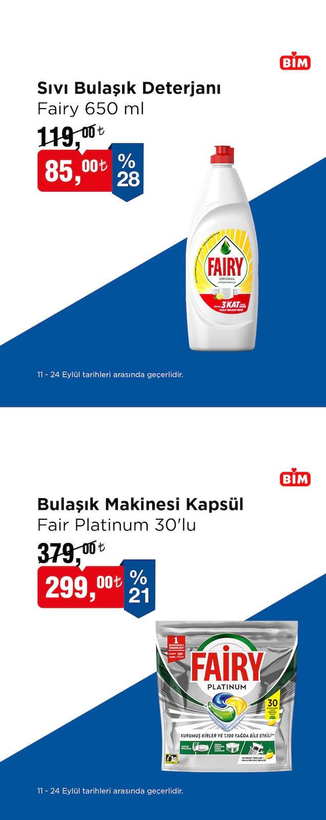BİM 11 Eylül 2026 Instagram Post'u