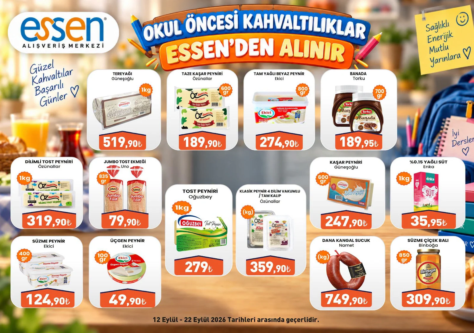 Essen Market 12 Eylül 2026 İndirim Broşürü