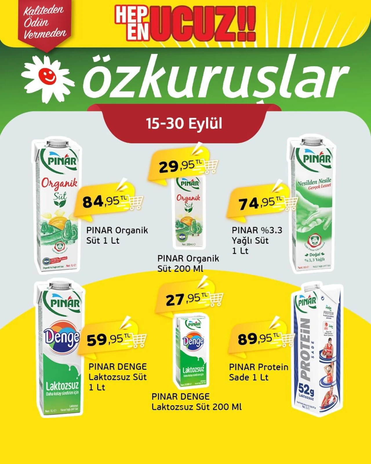 Özkuruşlar 15 Eylül 2026 İndirim Broşürü