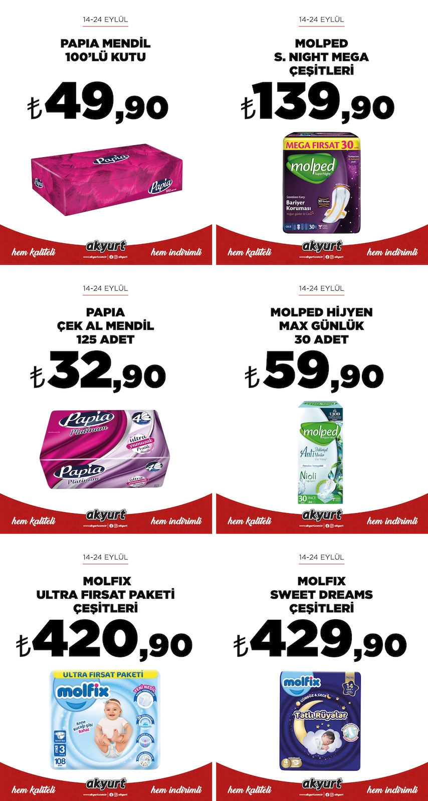 Akyurt Süpermarket 14 Eylül 2026 İndirim Broşürü