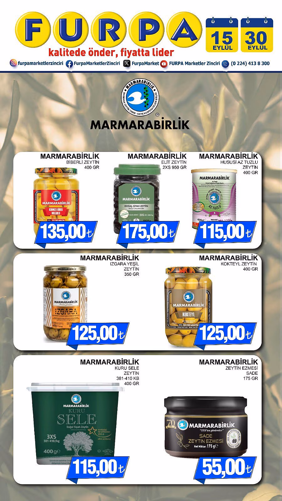 Furpa Market 15 Eylül 2026 İndirim Broşürü