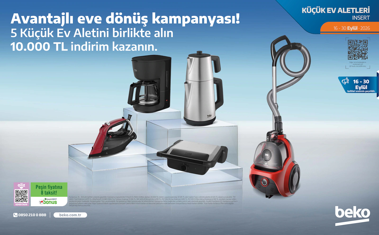 Beko 16 Eylül 2026 Küçük Ev Aletleri Broşürü