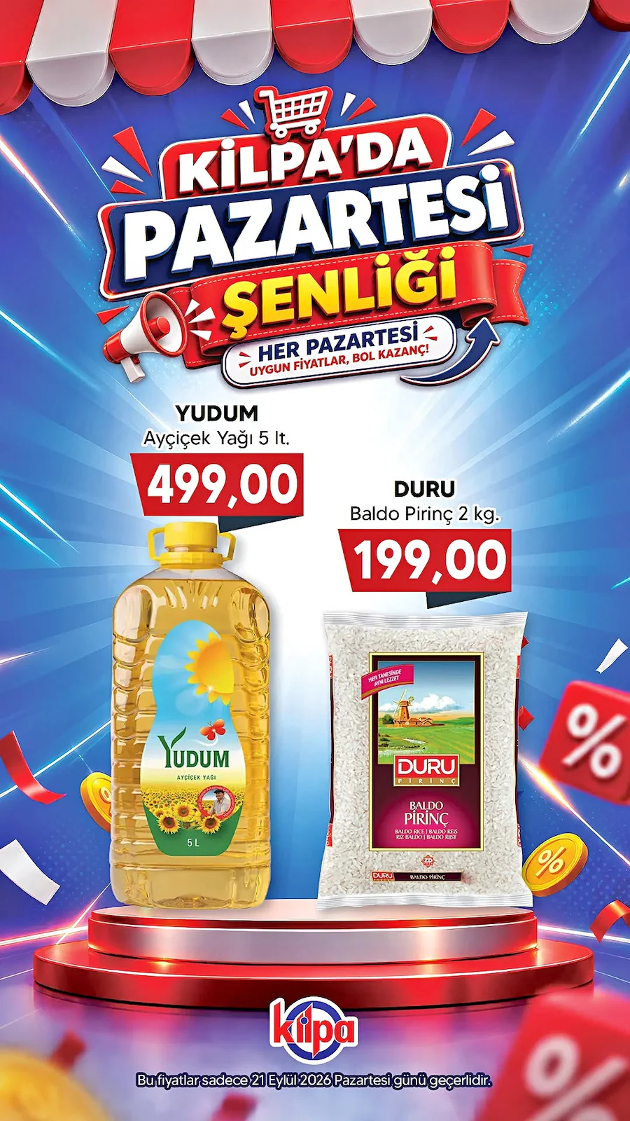 Kilpa Market 21 Eylül 2026 İndirim Broşürü