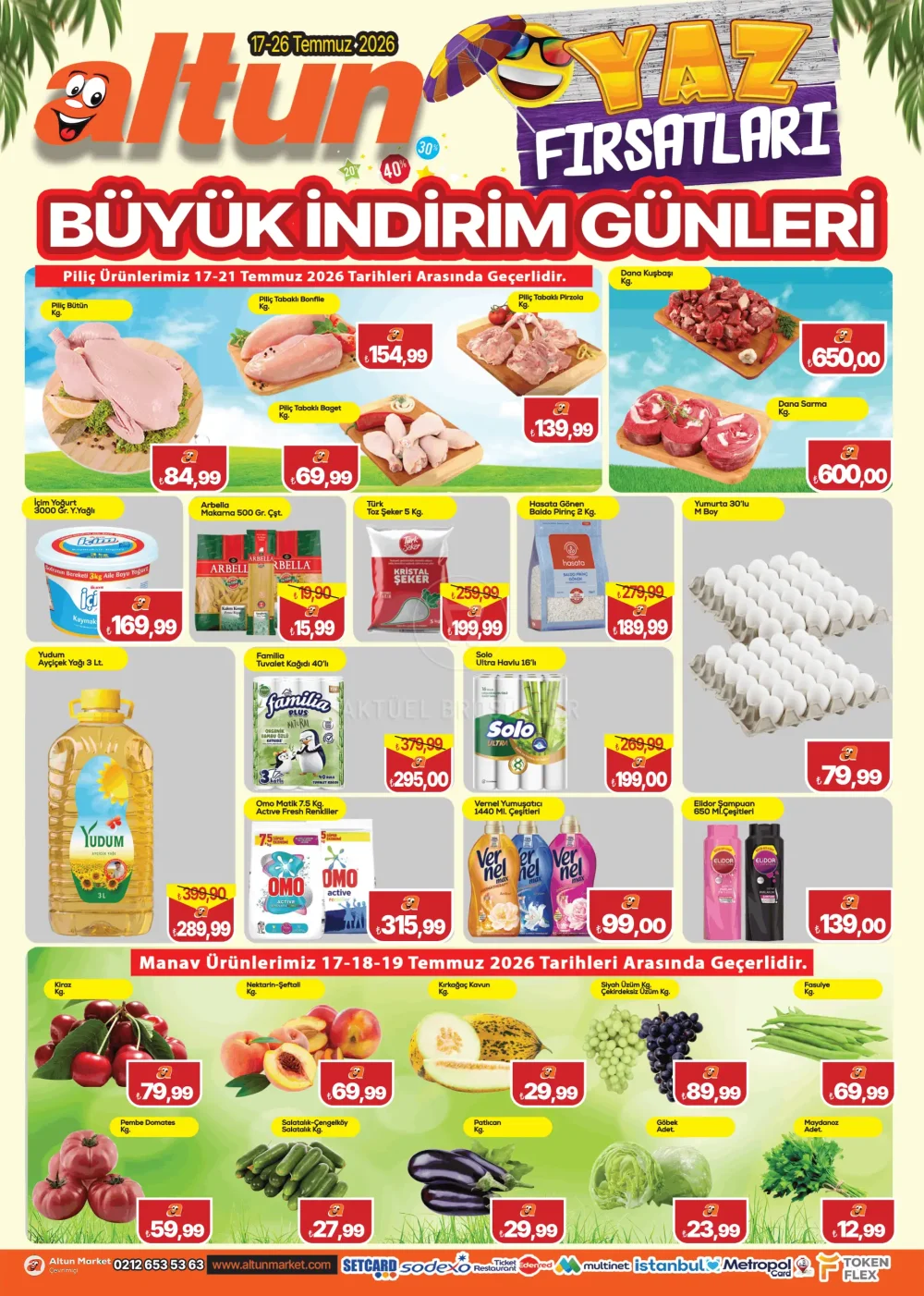 Altun Market İndirim Bülteni Broşürü - Büyük İndirim Günleri
