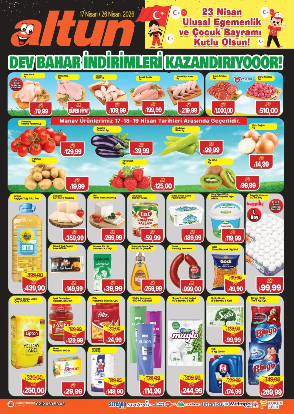 Altun Market İndirim Bülteni Broşürü - Bahar İndirimleri