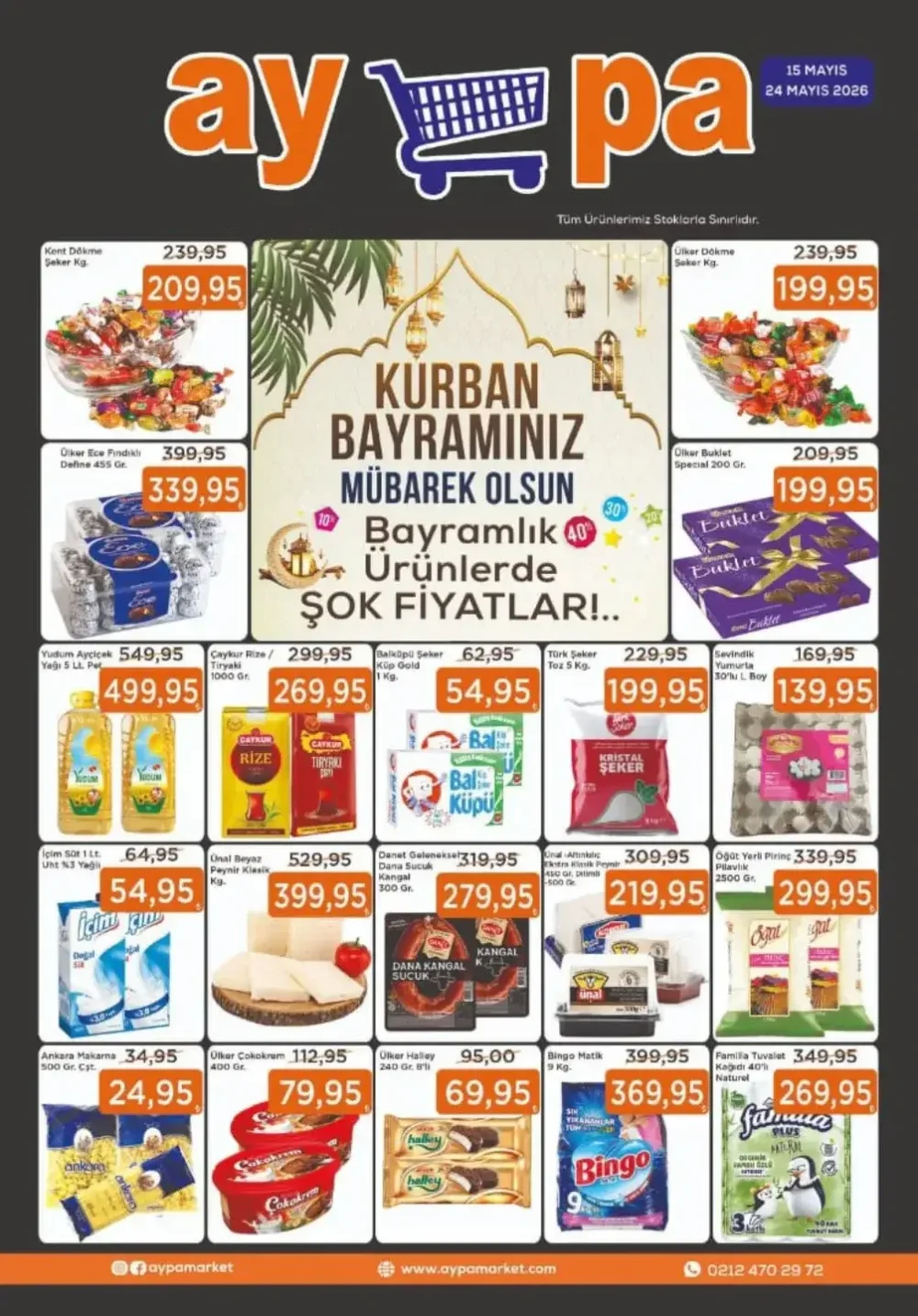 Aypa Market İndirim Bülteni Broşürü - Kurban Bayramınız Mübarek Olsun