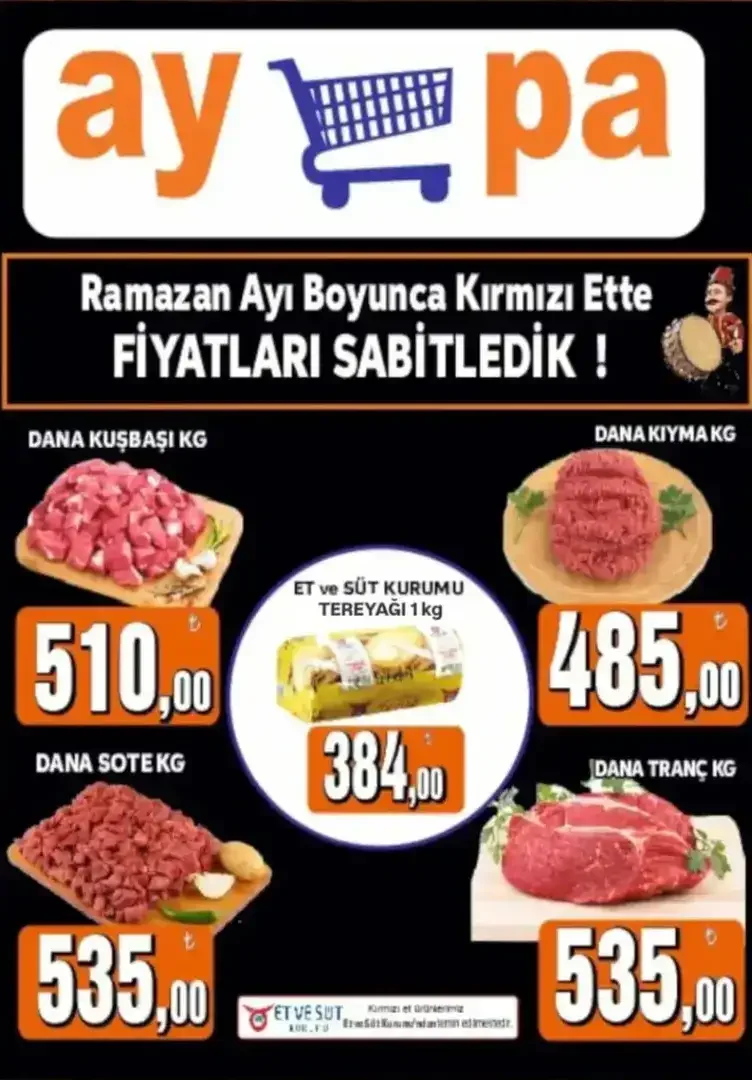 Aypa Market Ramazan Ayı Boyunca Seçili Ürünlerde Sabit Fiyatlar