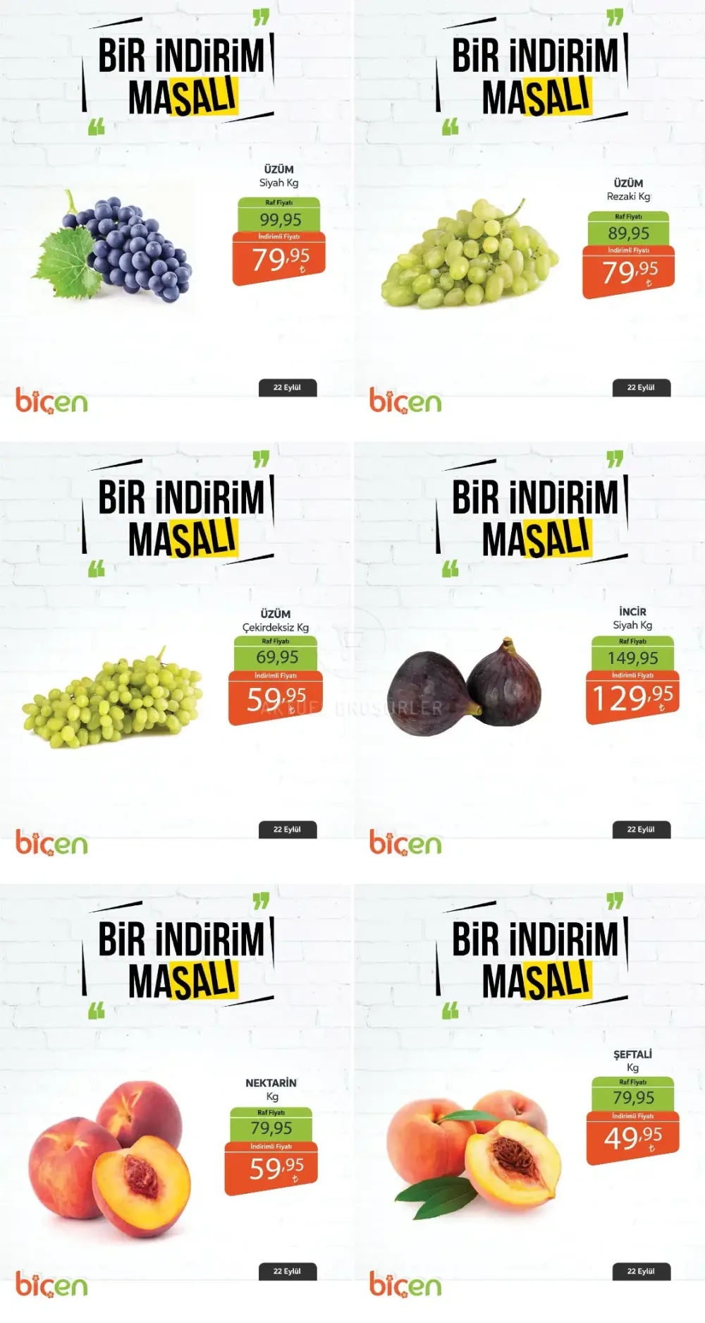 Biçen Market Salı Halk Günü Meyve ve Sebze Reyonu Fırsatları