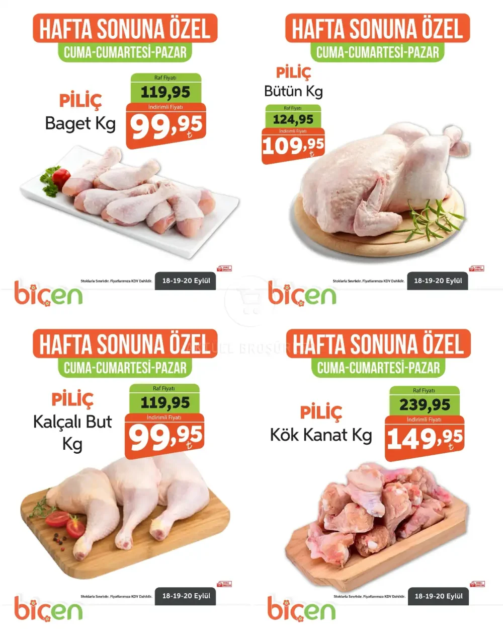 Biçen Market Beyaz Et Ürünlerinde İndirimli Fiyatlar