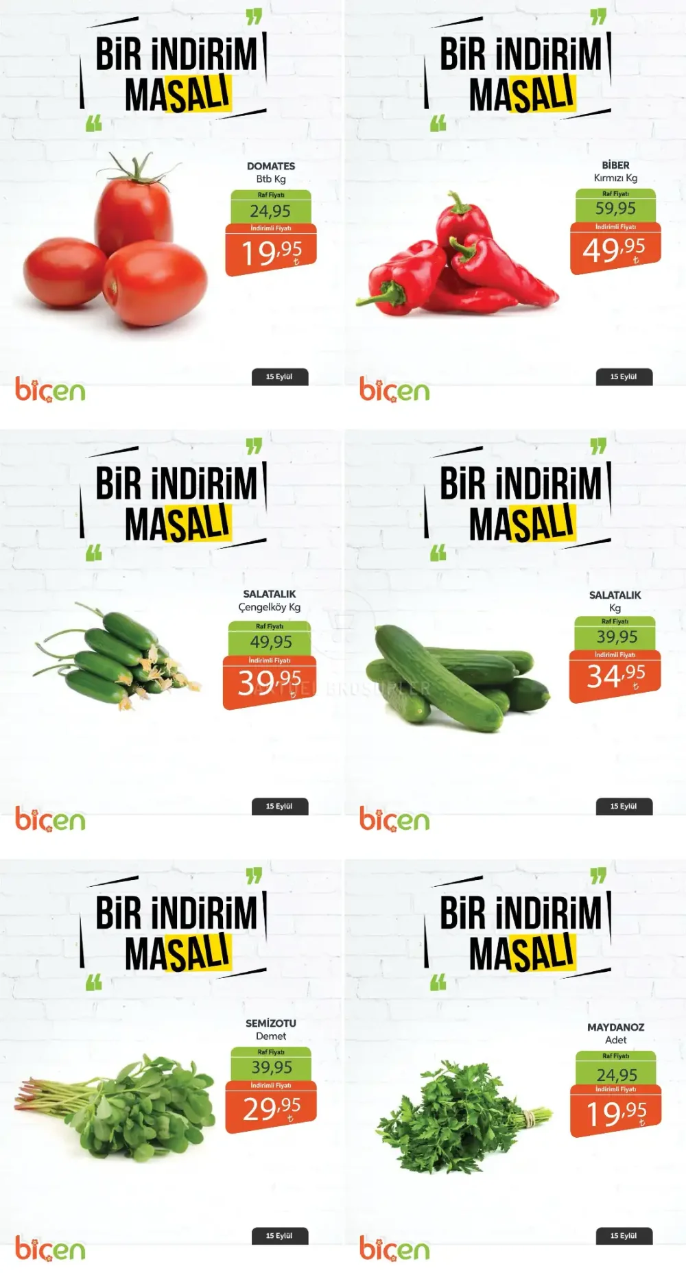 Biçen Market Salı Günü Meyve Reyonu Fırsatları