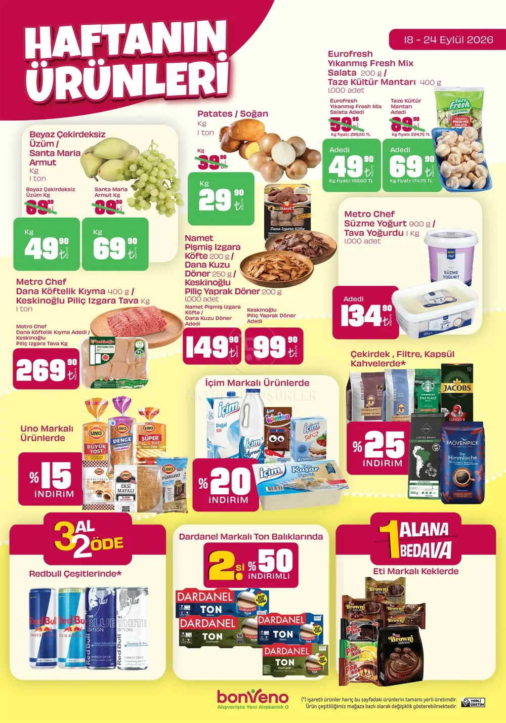 Bonveno İndirim Bülteni Broşürü - Haftanın Ürünleri