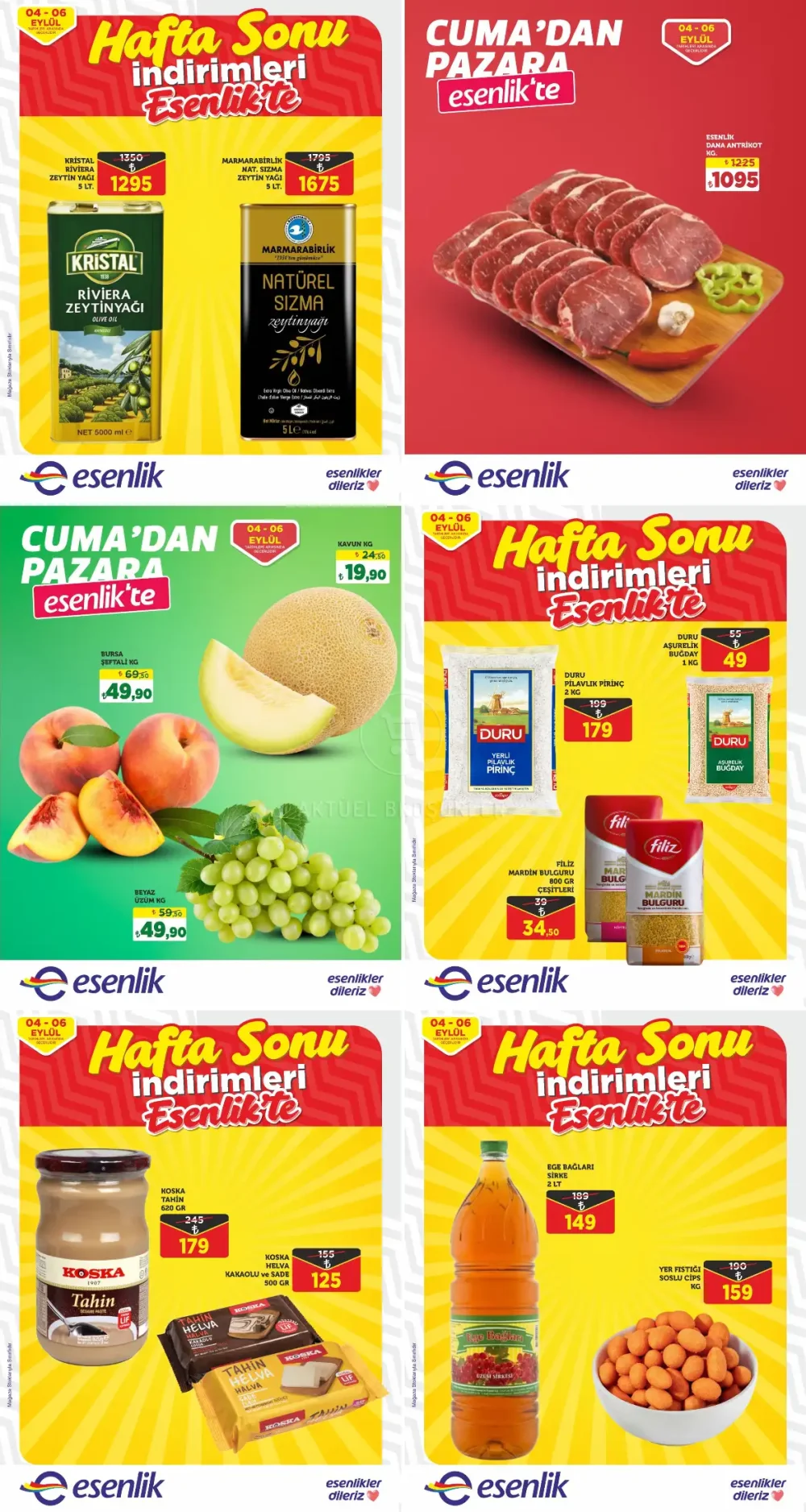Esenlik Market Hafta Sonuna Özel İndirimli Ürünler Broşürü