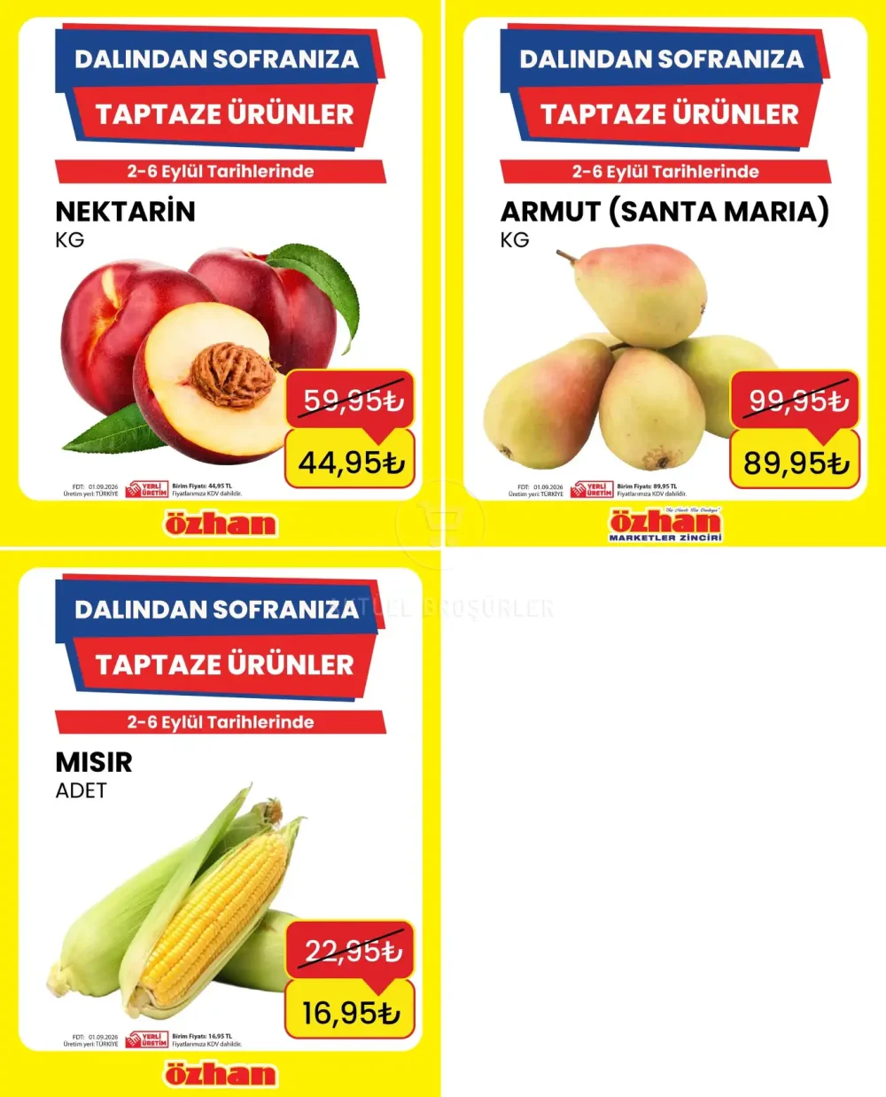 Özhan Marketler Meyve İndirimleri