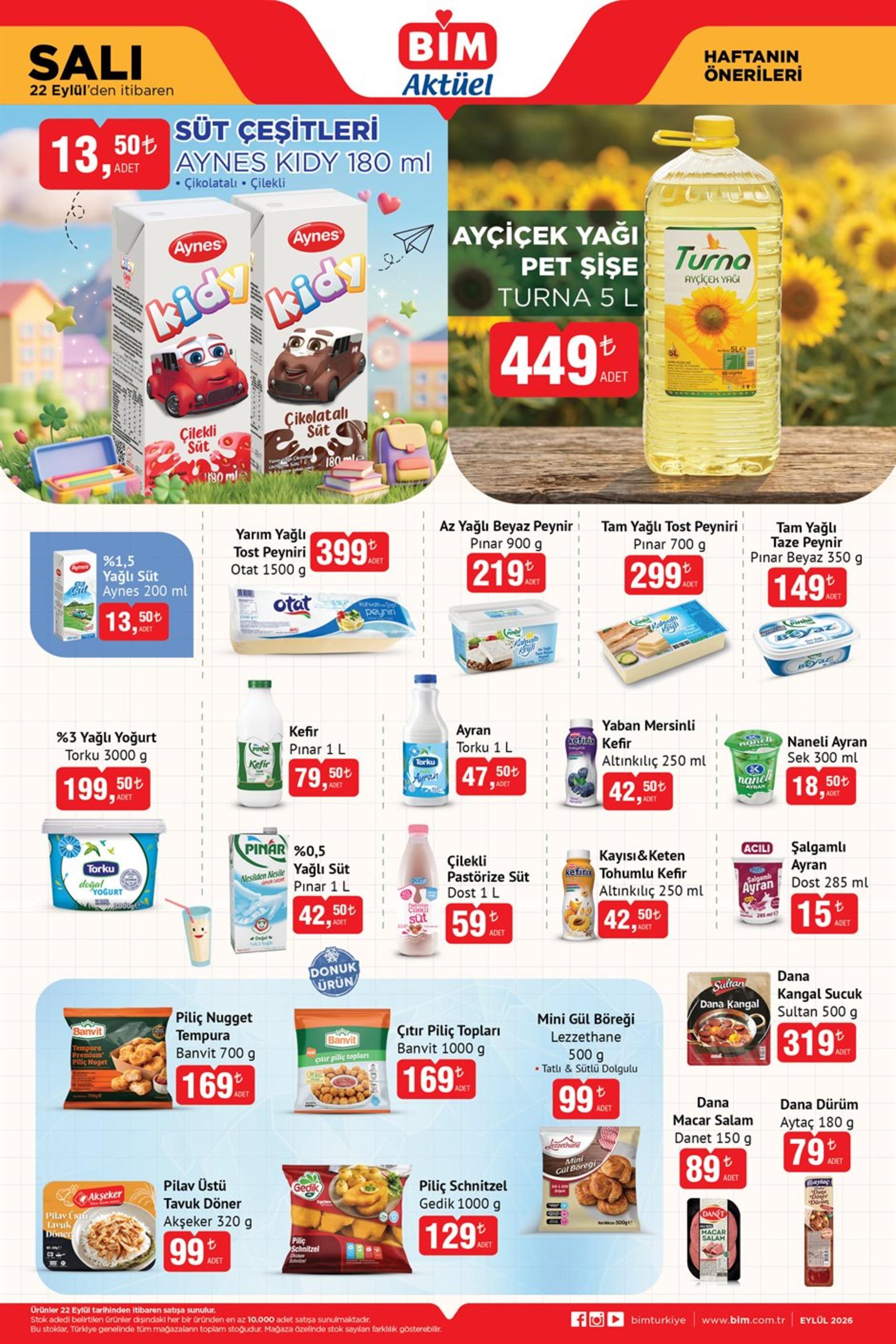 Bim 22 Eylül - 28 Eylül Broşürü