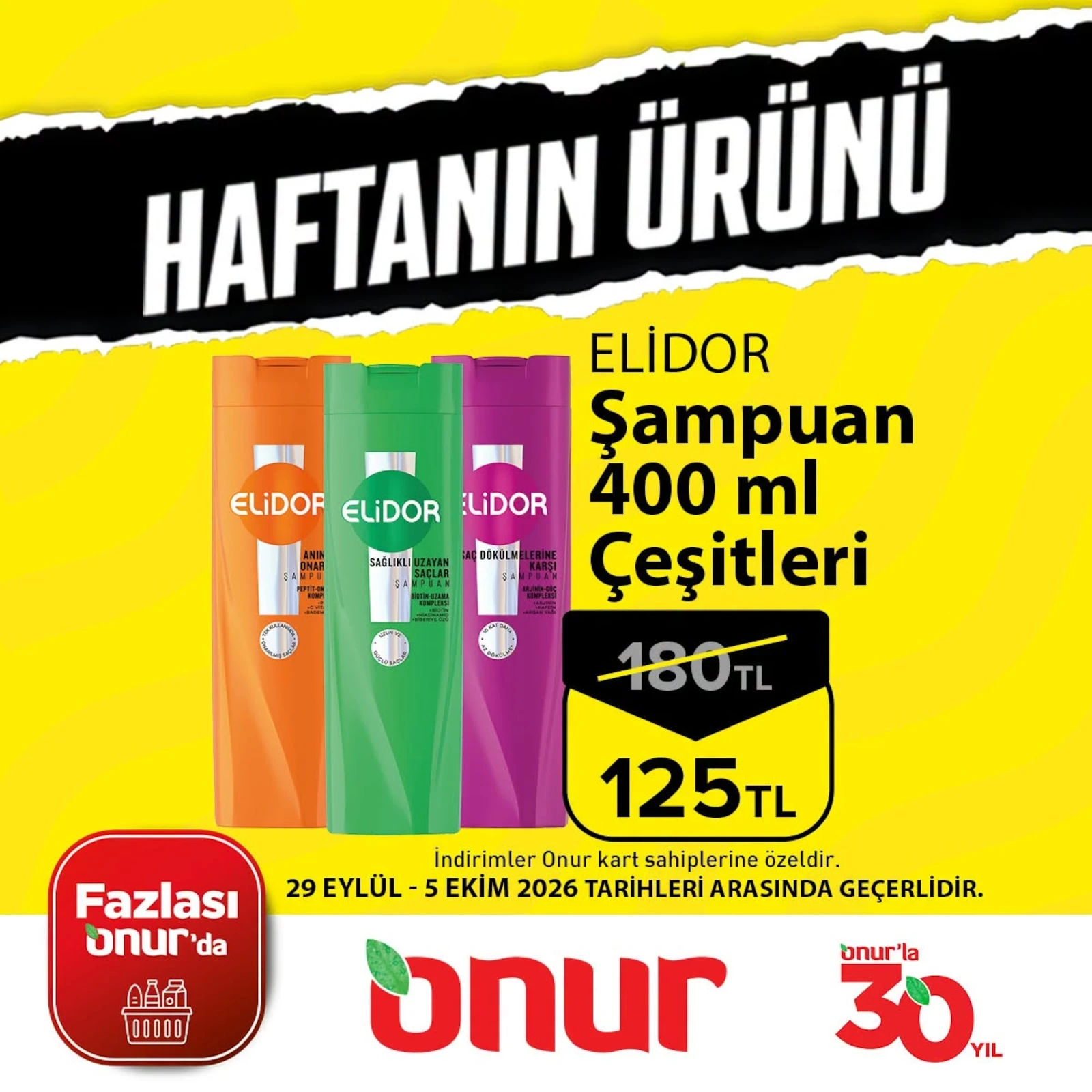 Onur Market - Haftanın Ürünü 29 Eylül - 05 Ekim 2026