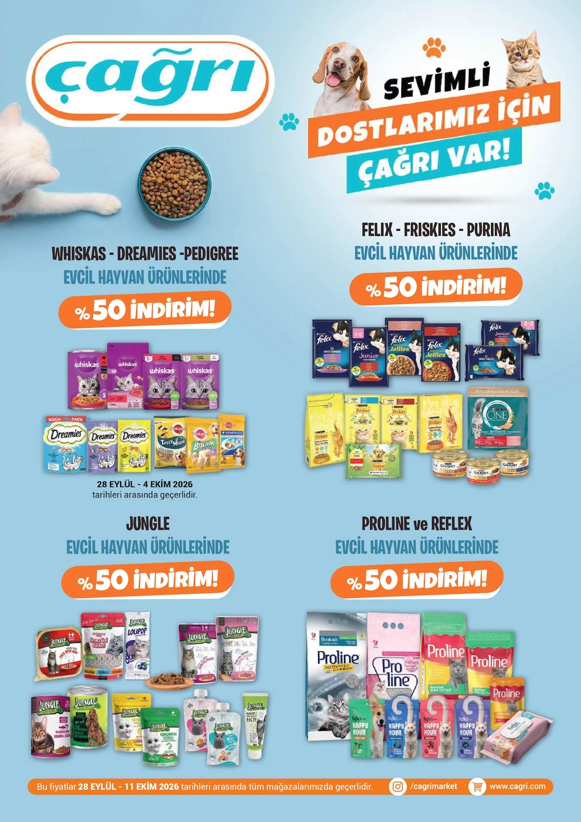 Çağrı Market - İndirimli Ürünler 28 Eylül - 11 Ekim 2026