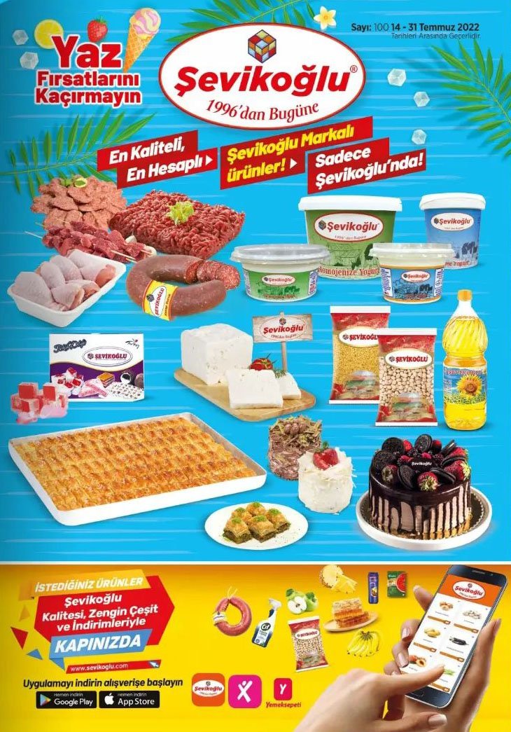 Şevikoğlu Market İndirim Bülteni Broşürü - Yaz Fırsatları