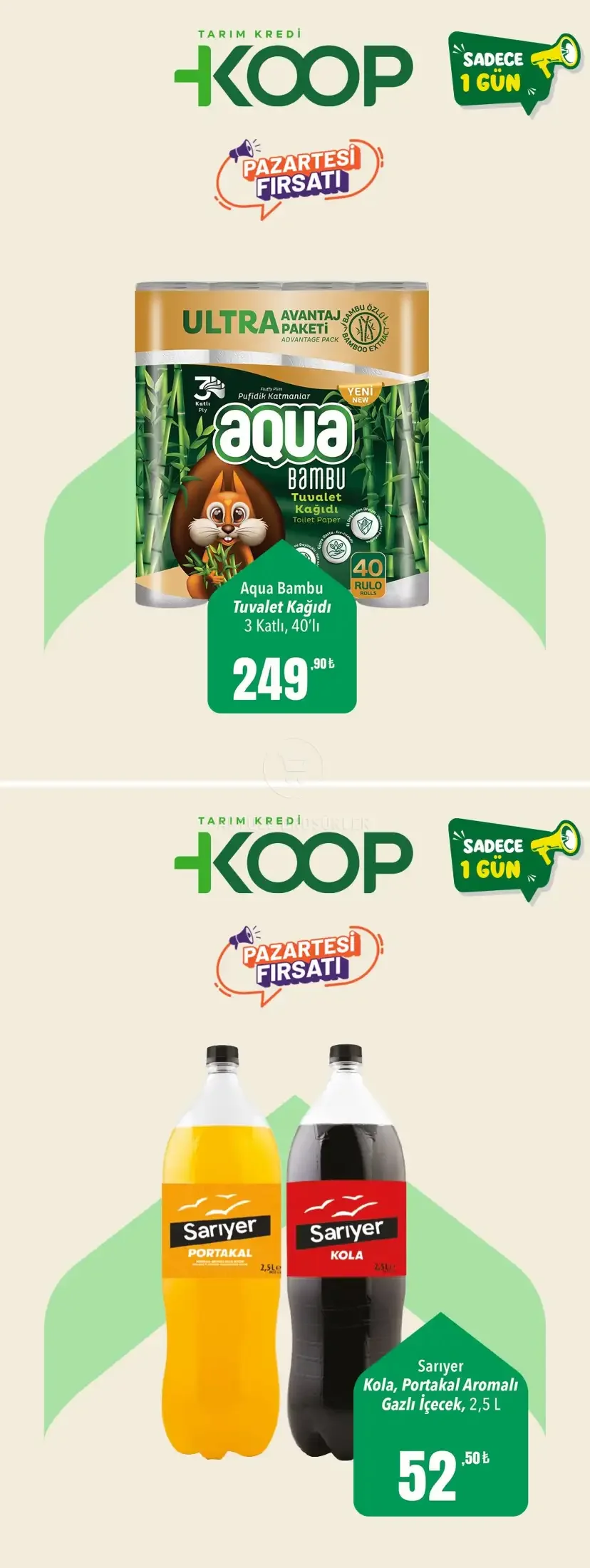 Tarım Kredi Market Koop Market’te Pazartesi Fırsatları!