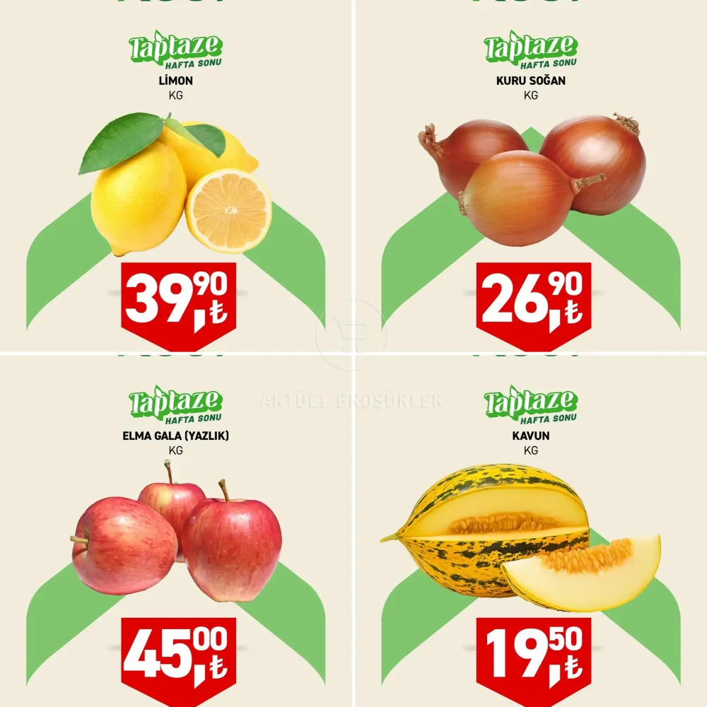 Tarım Kredi Market Hafta Sonuna Özel Meyve ve Sebze Reyonu Fırsatları