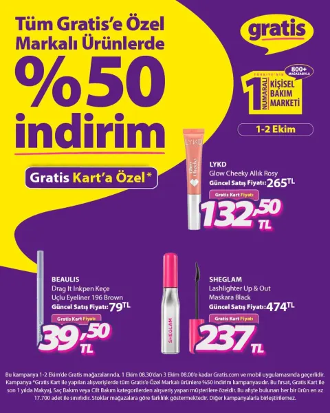 Gratis 1 Ekim 2026 Instagram Post'u