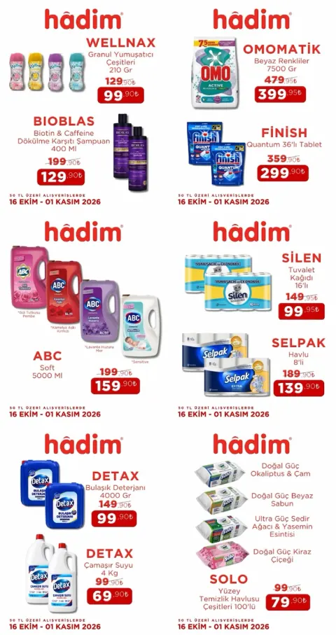 Hadim AVM 16 Ekim 2026 İndirim Broşürü