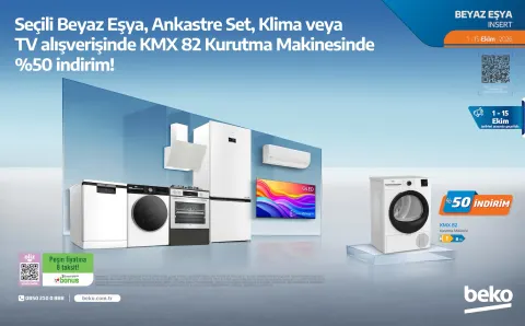 Beko 1 Ekim 2026 Beyaz Eşya Broşürü