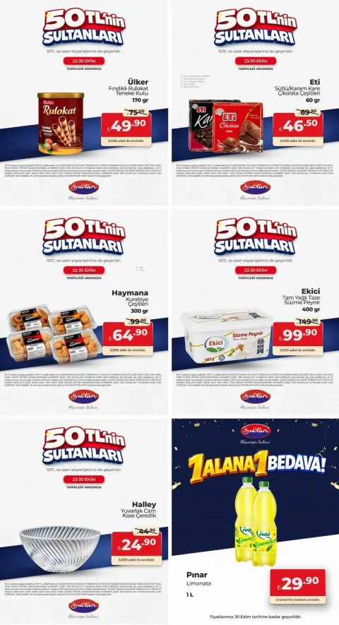 Sultan Market - İndirim Broşürü 23 - 30 Ekim 2026