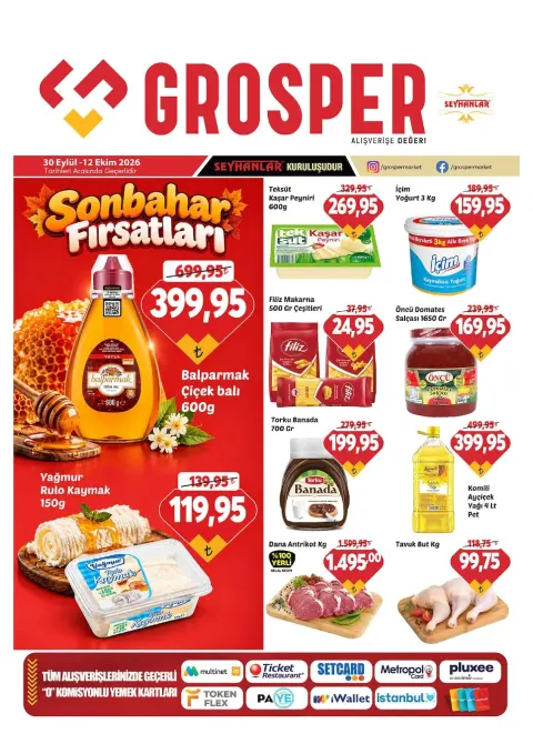 Grosper - İndirim Broşürü 30 Eylül - 12 Ekim 2026