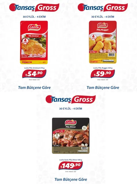 Tansaş Gross - İndirim Broşürü 30 Eylül - 04 Ekim 2026